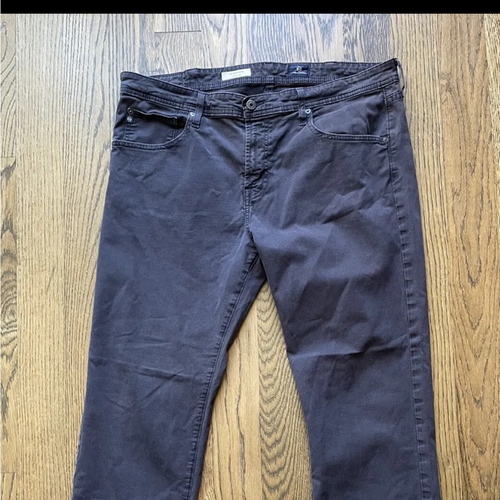 AG Adriano Goldschmied Jeans The Matchbox Slim Straight Black Mens SZ 38x30 EUC